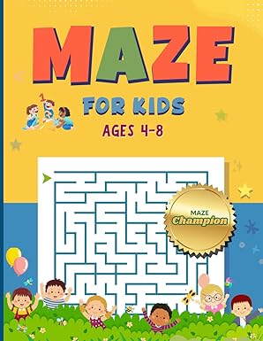 maze for kids ages 4 8 a fun labyrinth of 80 amazing maze puzzles for children 1st edition hophappy kid press