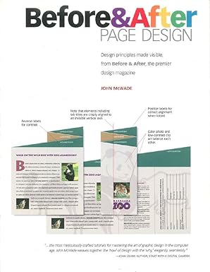 before and after page design 1st edition john mcwade 020179537x, 978-0201795370