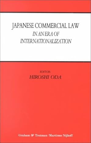 japanese commercial law in an era of internationalization 1st edition hiroshi oda 1853337862, 978-1853337864