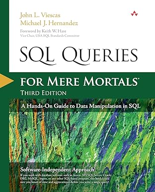 sql queries for mere mortals a hands on guide to data manipulation in sql 1st edition john l viescas ,michael