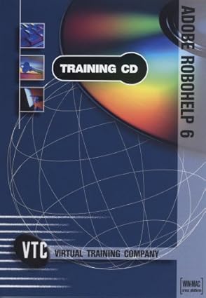adobe robohelp 6 vtc training cd 1st edition eric butow 1933736704, 978-1933736709