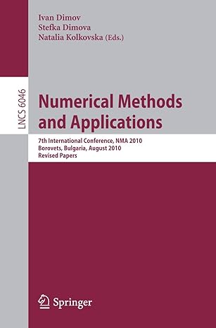 numerical methods and applications 7th international conference nma 2010 borovets bulgaria august 20 24 2010