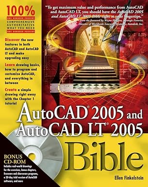 autocad 2005 and autocad lt 2005 bible 1st edition ellen finkelstein 0764569899, 978-0764569890