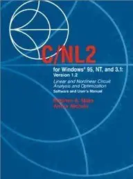 c/nl 2 for windows 95 nt and 3 1 version 1 2 linear and nonlinear circuit analysis and optimization software