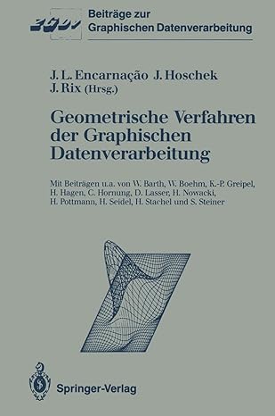 geometrische verfahren der graphischen datenverarbeitung 1st edition jose l encarnacao ,josef hoschek
