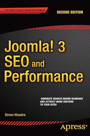 joomla 3 seo and performance 1st edition simon kloostra 1484211251, 978-1484211250