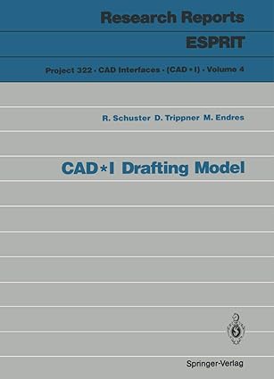 cad i drafting model 1st edition richard schuster ,dietmar trippner ,michael endres 3540520511, 978-3540520511