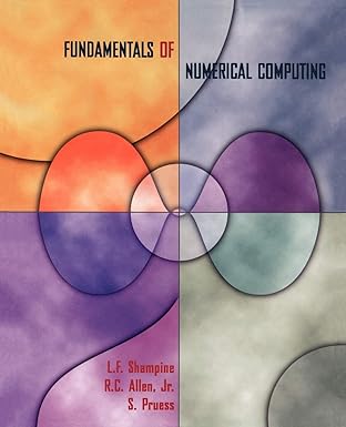 fundamentals of numerical computing 1st edition l f shampine ,rebecca chan allen ,s pruess 0471163635,