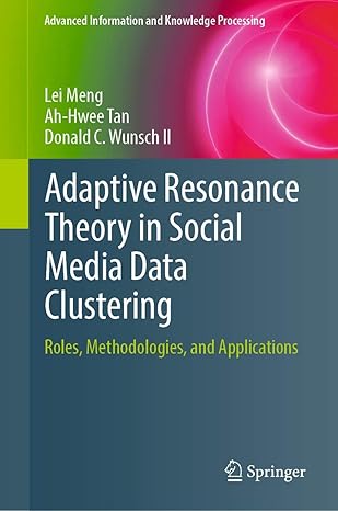 adaptive resonance theory in social media data clustering roles methodologies and applications 1st edition