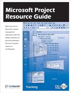 microsoft project resource guide 1st edition techrepublic 1931490562, 978-1931490566