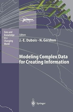 modeling complex data for creating information 1st edition jacques emile dubois ,nahum gershon 3540610693,