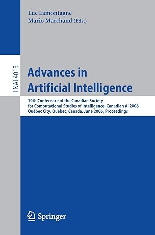 advances in artificial intelligence 19th conference of the canadian society for computational studies of