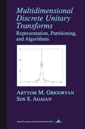 multidimensional discrete unitary transforms representation partitioning and algorithms 1st edition artyom m