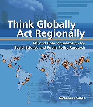 think globally act regionally gis and data visualization for social science and public policy research 1st