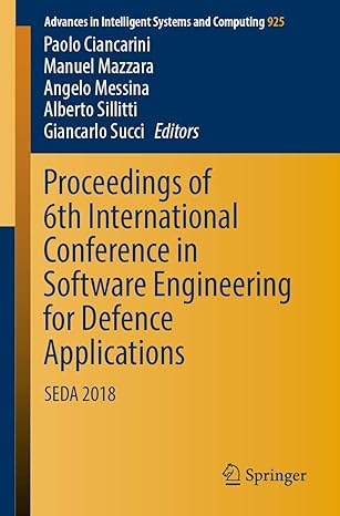 proceedings of 6th international conference in software engineering for defence applications seda 2018 1st