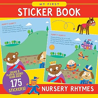 my first sticker book nursery rhymes 1st edition peter pauper press ,simon abbott 1441346236, 978-1441346230