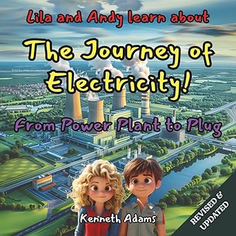 lila and andy learn about the journey of electricity from power plant to plug a young electrical engineers