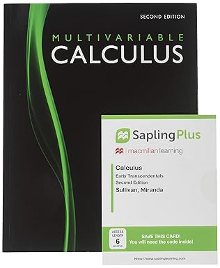 calculus early transcendentals multivariable 2e and saplingplus for calculus 2e 1st edition michael sullivan