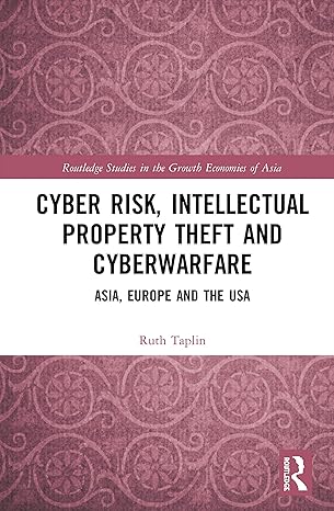 cyber risk intellectual property theft and cyberwarfare 1st edition ruth taplin 1138320587, 978-1138320581