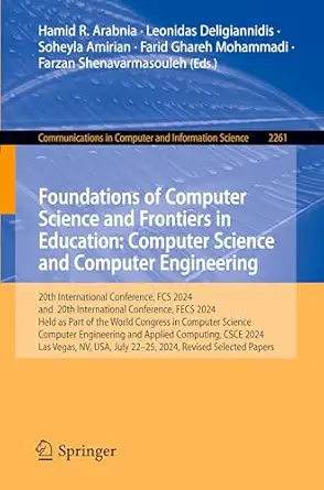 foundations of computer science and frontiers in education computer science and computer engineering 1st