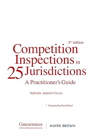 competition inspections in 25 jurisdictions a practioners guide 1st edition nathalie jalabert doury ,paul