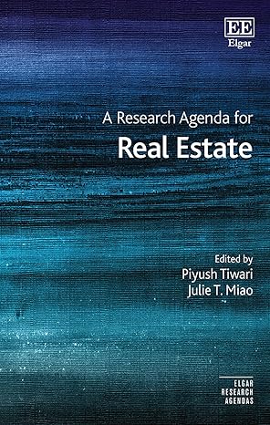 a research agenda for real estate 1st edition piyush tiwari ,julie t miao 1839103922, 978-1839103926