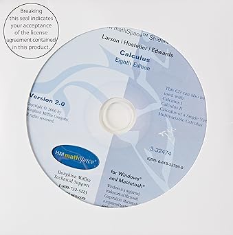 calculus hmmathspace student cd 1st edition ron larson ,bruce h edwards ,robert p hostetler 0618527990,
