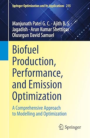 biofuel production performance and emission optimization a comprehensive approach to modelling and