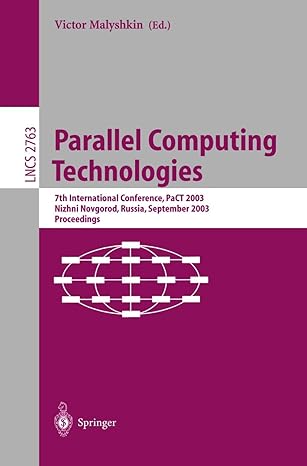 parallel computing technologies 7th international conference pact 2003 novosibirsk russia september 15 19