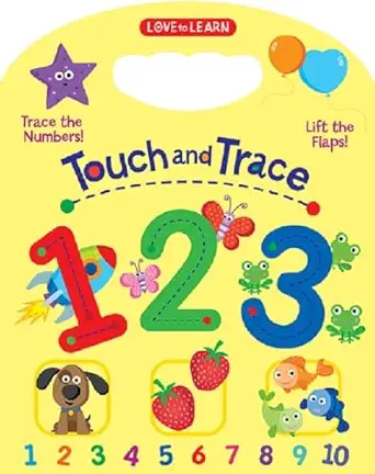touch and trace 123 1st edition kidsbooks publishing ,laila hills 1774021617, 978-1774021613
