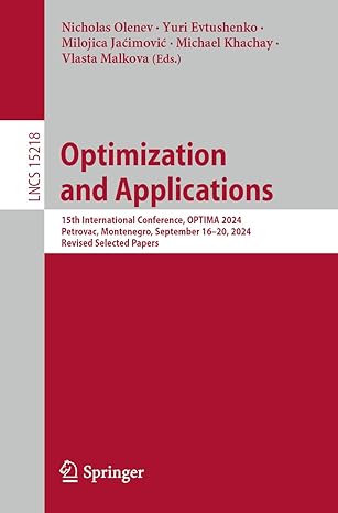 optimization and applications 15th international conference optima 2024 petrovac montenegro september 16a 20