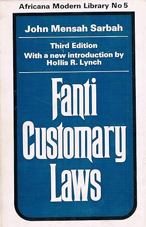 fanti customary laws 1st edition john m sarbah 0714617687, 978-0714617688