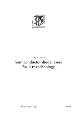 semiconductor diode lasers for thz technology 1st edition martin r hofmann 3506777297, 978-3506777294
