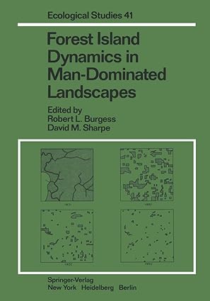 forest island dynamics in man dominated landscapes 1st edition r f whitcomb ,r l burgess ,d m sharpe ,m c