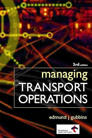 managing transport operations 1st edition edmund j gubbins 0749439289, 978-0749439286
