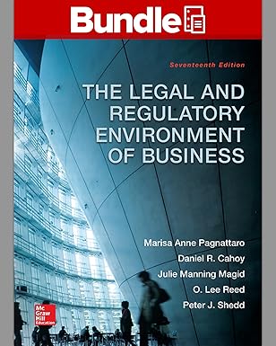 loose leaf for the legal and regulatory environment of business with connect access card 1st edition marisa