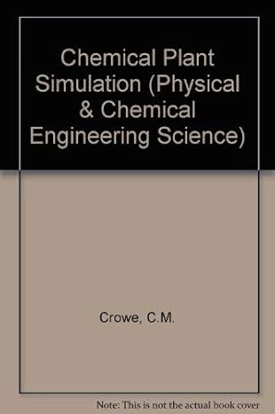 chemical plant simulation an introduction to computer aided steady state process analysis 1st edition c m
