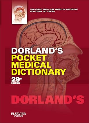 dorlands pocket medical dictionary 1st edition dorland 1455708437, 978-1455708437