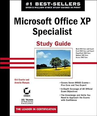 mous office xp study guide 1st edition gini courter ,annette marquis 0782141137, 978-0782141139