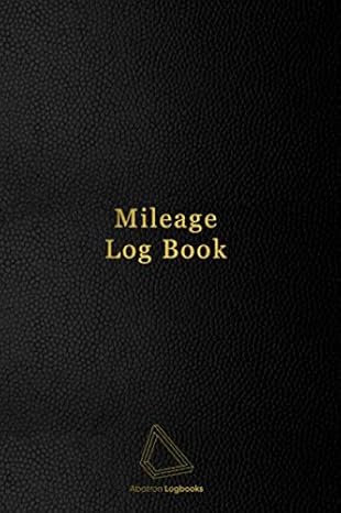mileage log book vehicle odometer logbook for business and tax expense tracking professional faux black