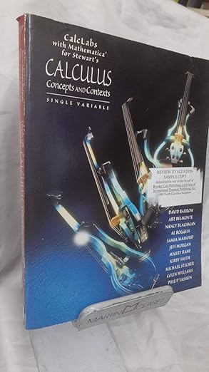 calclabs with mathematica for stewarta s single variable calculus concepts and contexts single variable 1st