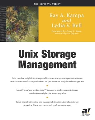 unix storage management 1st edition ray a kampa ,lydia v bell 1590590295, 978-1590590294