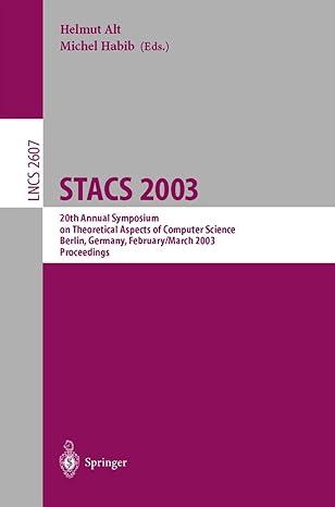 stacs 2003 20th annual symposium on theoretical aspects of computer science berlin germany february 27 march