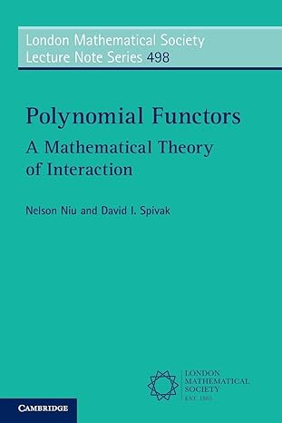 polynomial functors 1st edition nelson niu 1009576712, 978-1009576710