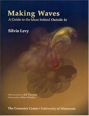 making waves outside in 1st edition the geometry center univ of minnesota 1568810466, 978-1568810461