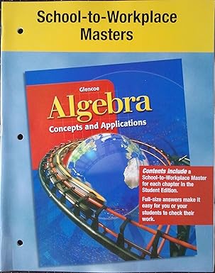 algebra an introduction to finite mathematics 1st edition israel rose 0078215439, 978-0078215438