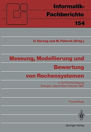 messung modellierung und bewertung von rechensystemen 4 gi/itg fachtagung erlangen 29 september a 1 oktober