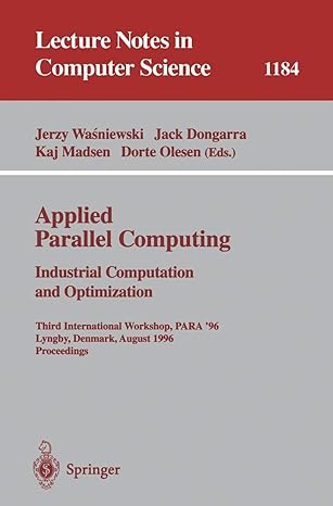 applied parallel computing industrial computation and optimization third international workshop para 96