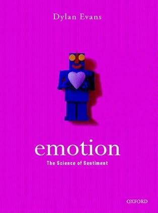 emotion the science of sentiment 1st edition dylan evans 019285433x, 978-0192854339
