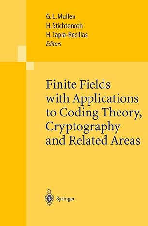 finite fields with applications to coding theory cryptography and related areas proceedings of the sixth